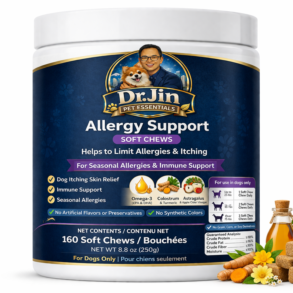 Dr. Jin Allergy Support Soft Chew Salmon Flavor 250g