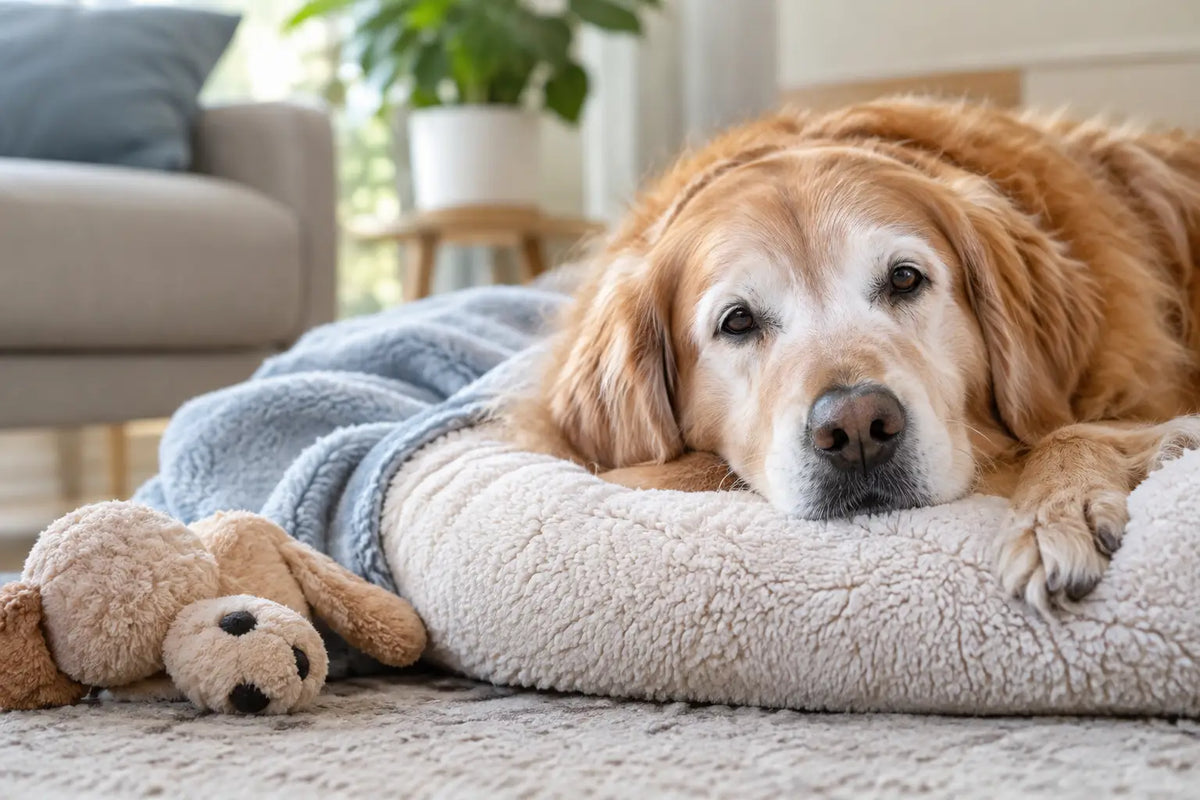 How to Ease Senior Dog Anxiety at Home Safely