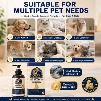 Wild Salmon Oil for Dogs & Cats 236 mL