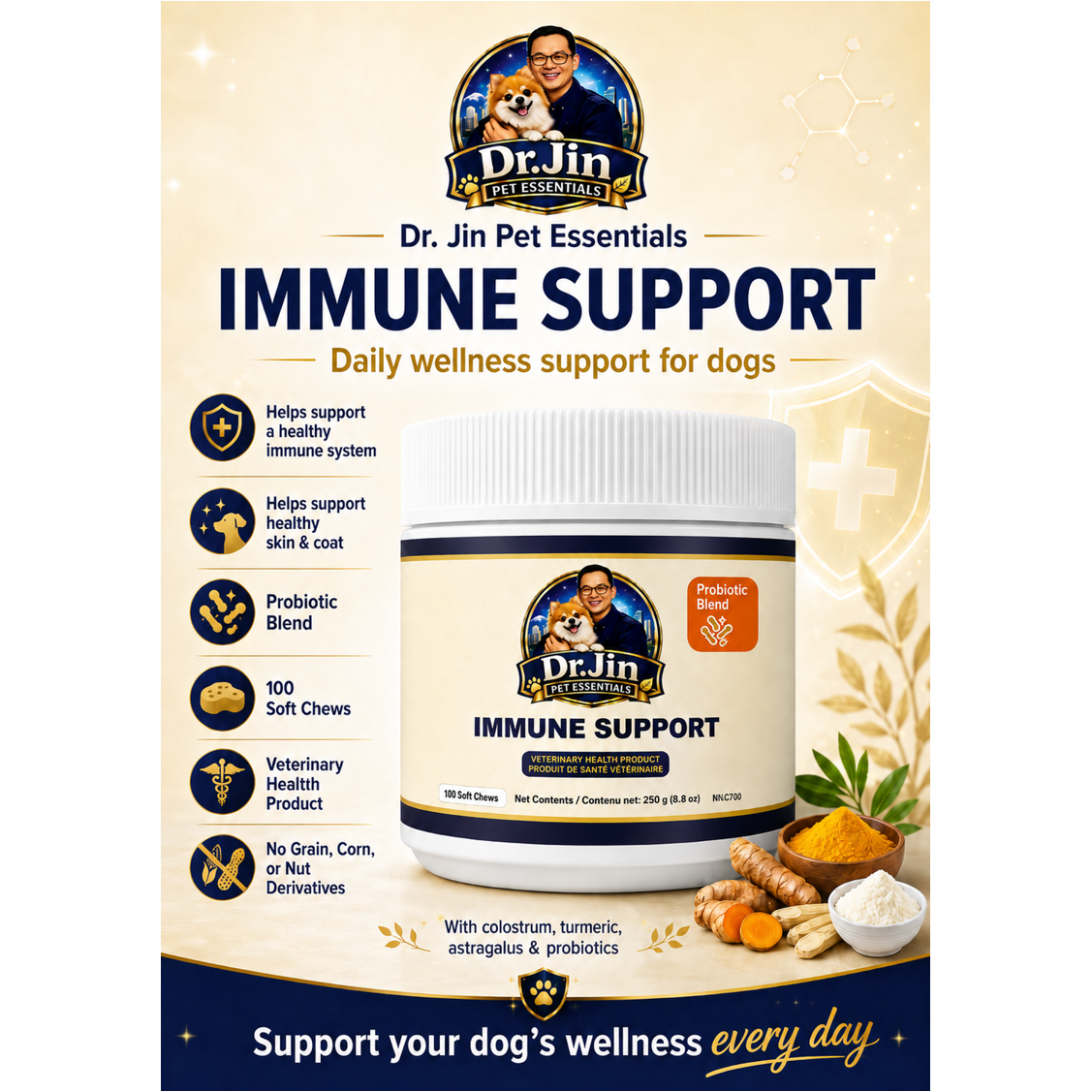 Immune Support Chews for Dogs 100 Soft Chews
