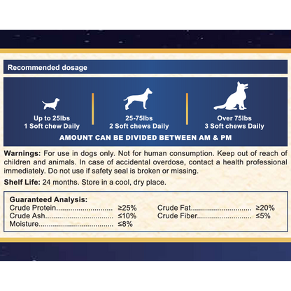 Hip & Joint Chews for Dogs 100 Soft Chews